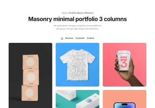 Portfolio Masonry Minimal 2