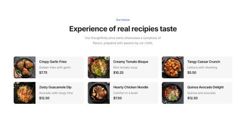 Pricing Menu 7