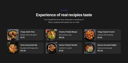 Pricing Menu 8