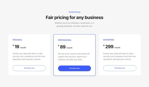 Pricing Tables 14