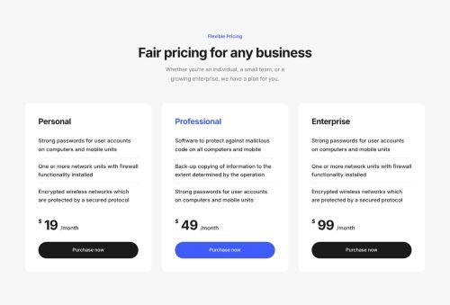 Pricing Tables 2