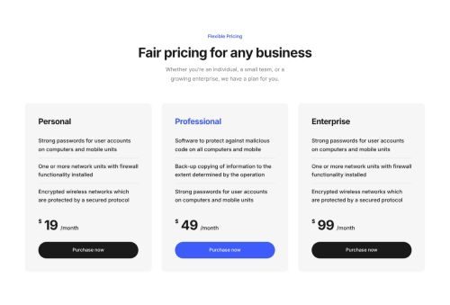 Pricing Tables 3