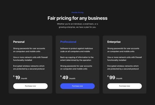 Pricing Tables 4