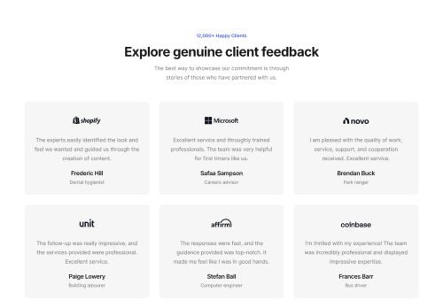 Testimonials Grid 11