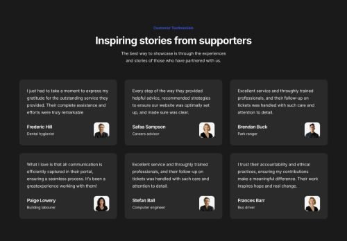 Testimonials Grid 8